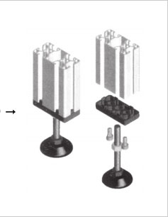 鋁型材端面連接板3（長方形）
