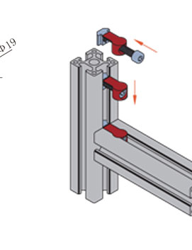 鋁型材內置連接件安裝示意圖1